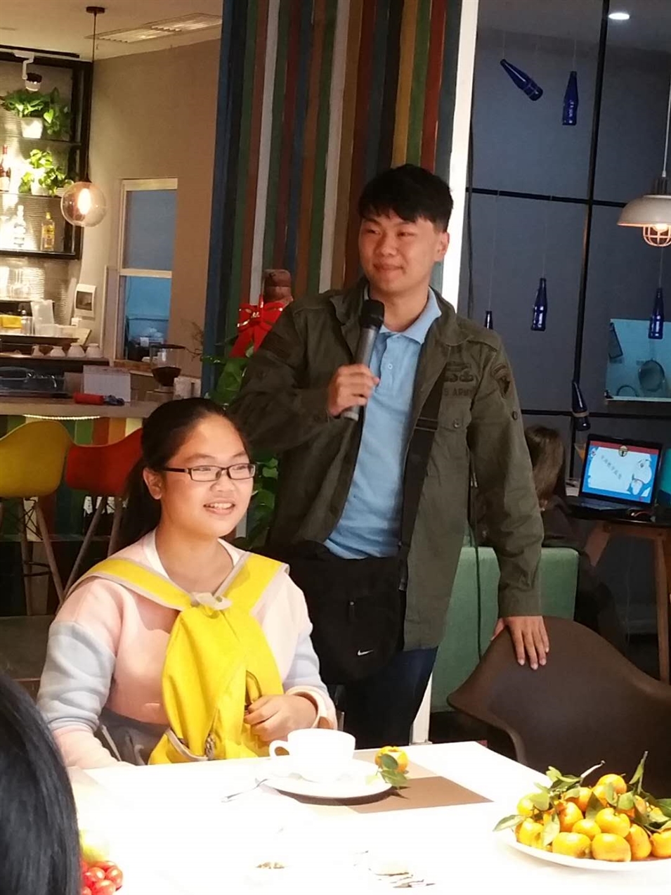 韋同學在分享學習日語的經驗