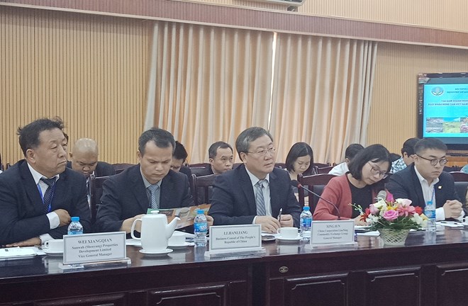 中方代表團。圖自越通社